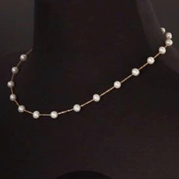 Jewelry - 14K Solid Gold Freshwater Cultured Pearl Necklace – A Essential - FREE APPRAISAL